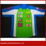 Custom embroidery 100% cotton pit crew F1 racing shirts for men